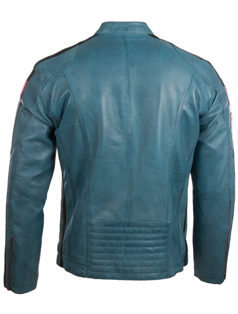 0G2T Men's Racing Biker - Denim Blue