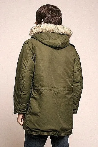 1 Piece Canadian Combat Parka With Hood