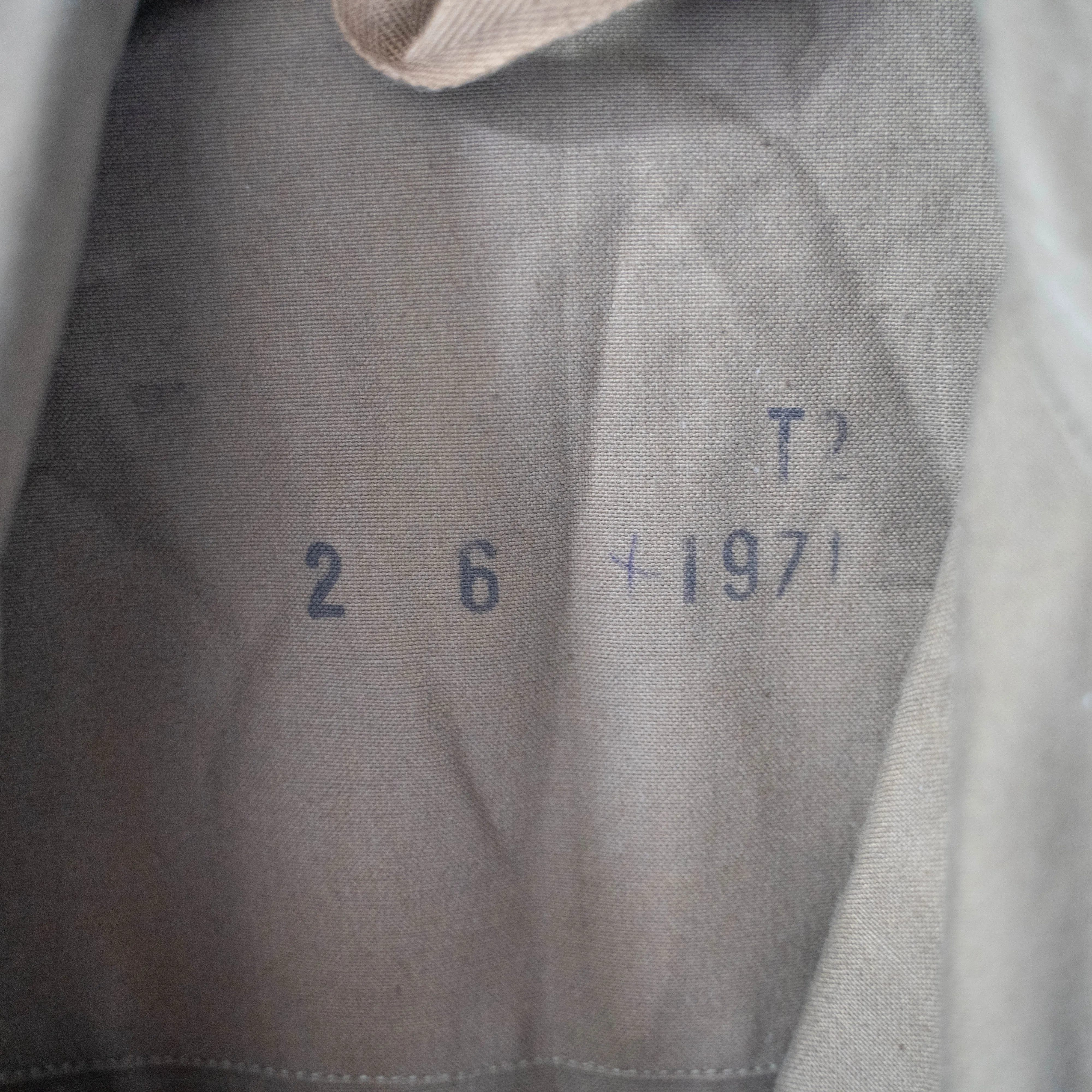 1940-50s French military M-47 field jacket -without epaulette- 'early model' 'dead stock'