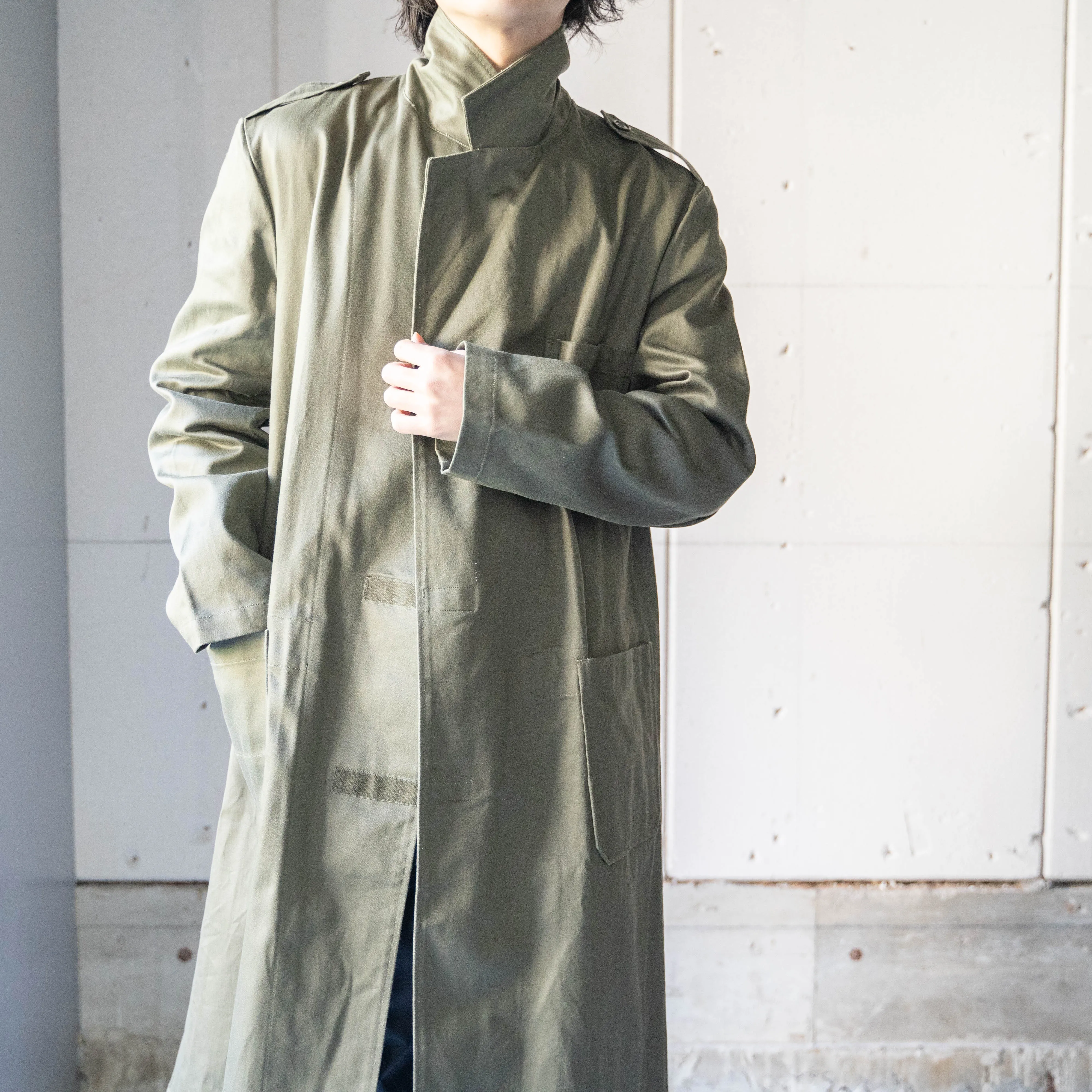 1970-90s Dutch military cotton work coat "dead stock"