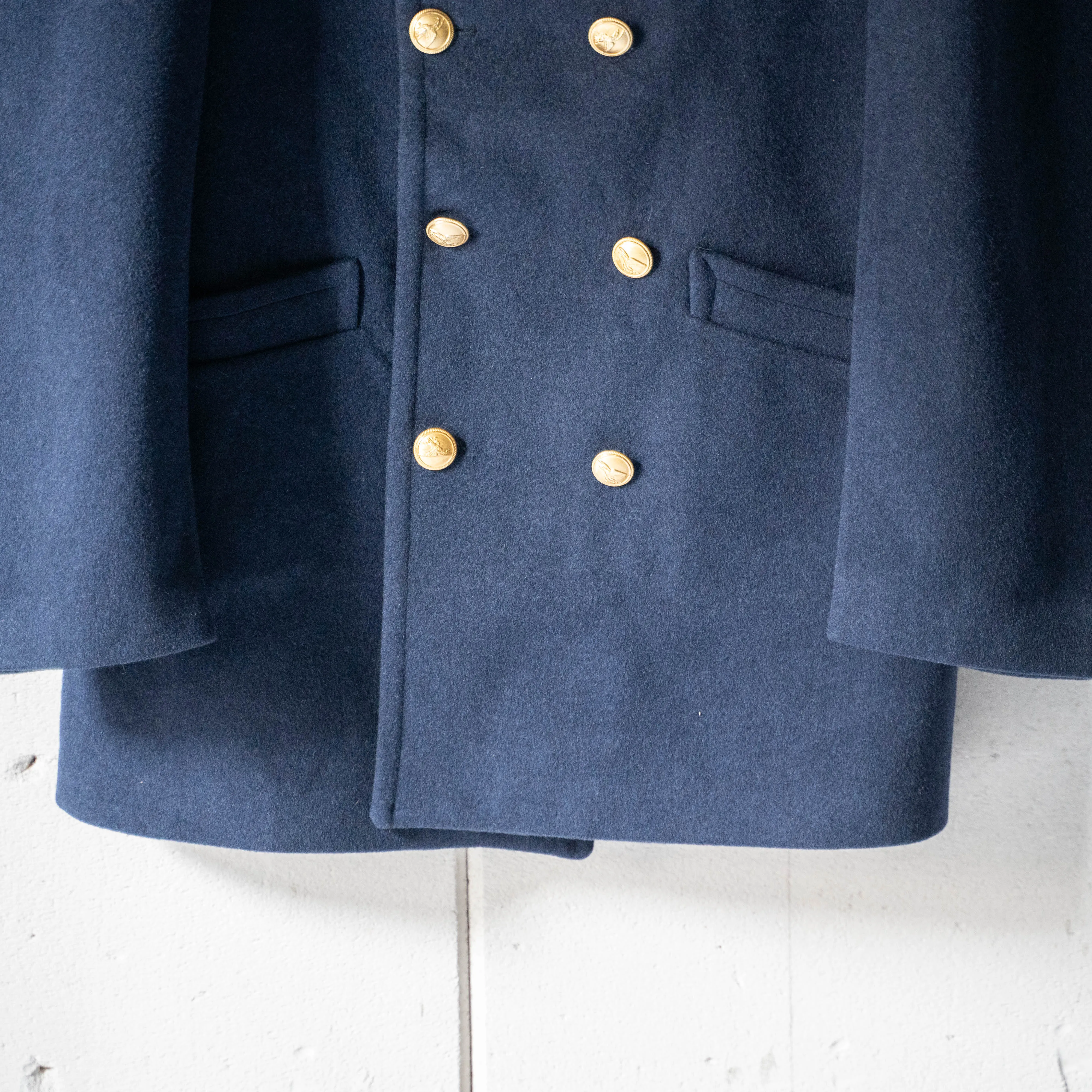 1990s Italian military wool pea coat 'dead stock'