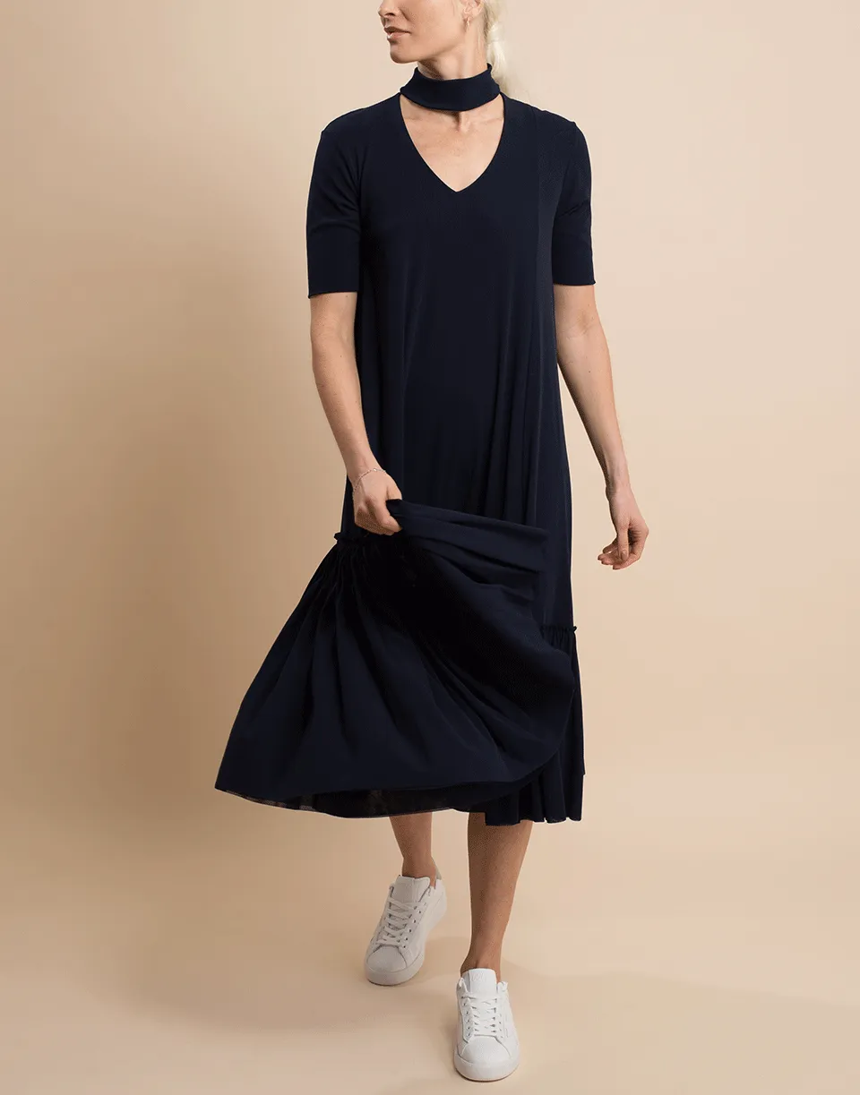 A-Line Stretch Tulle Dress