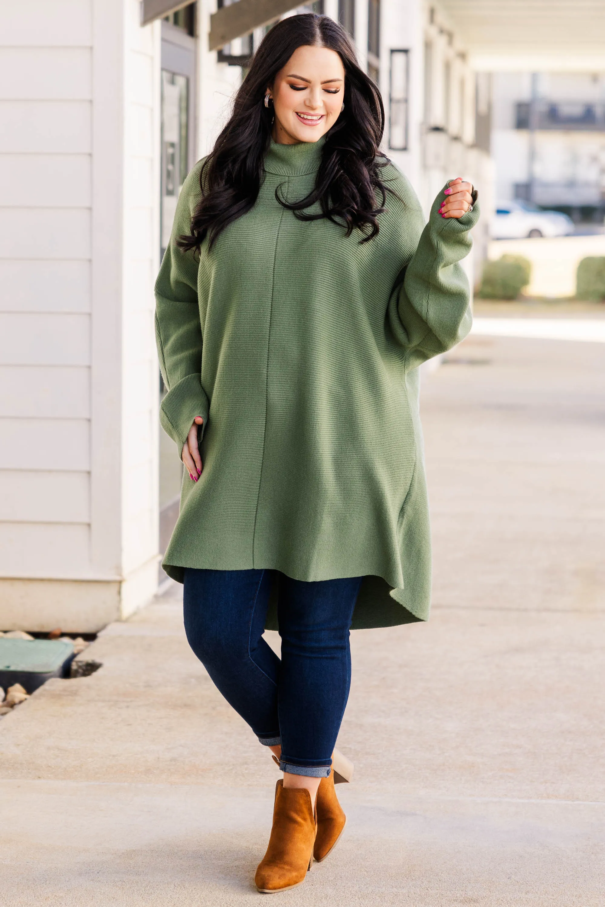 All In Theory Sweater, Light Olive