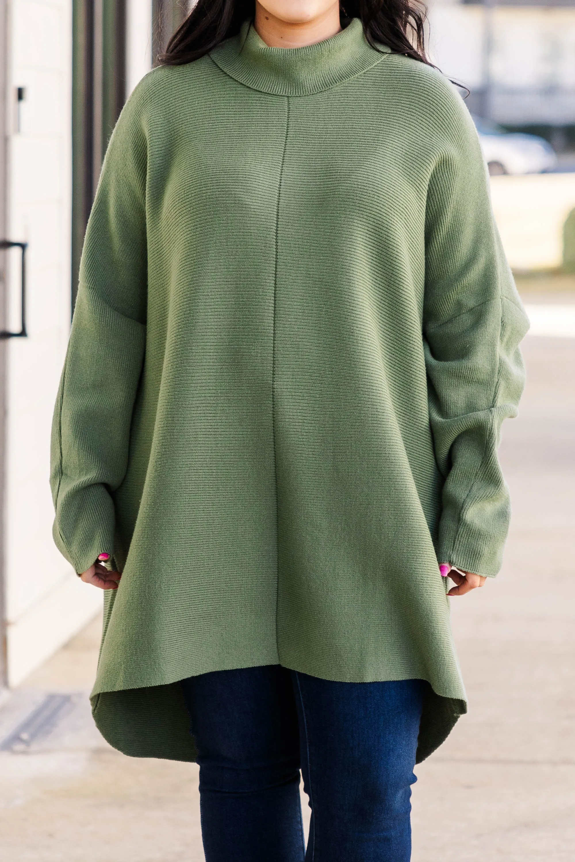 All In Theory Sweater, Light Olive