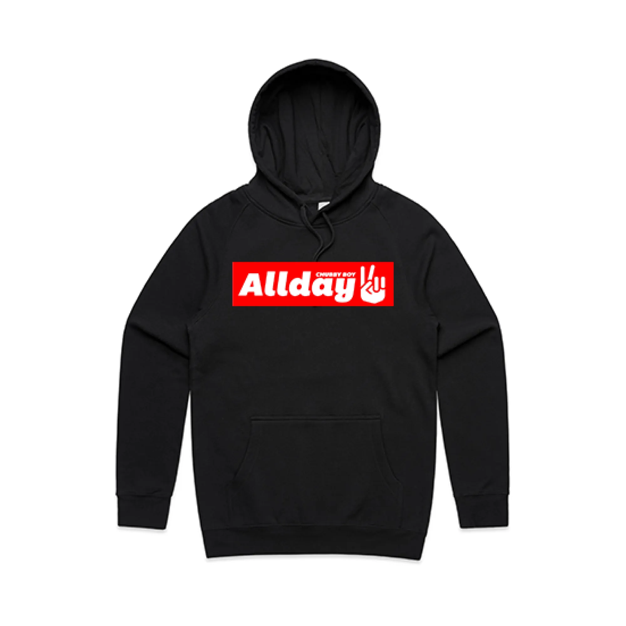 Allday / Peace Sign Black Hood