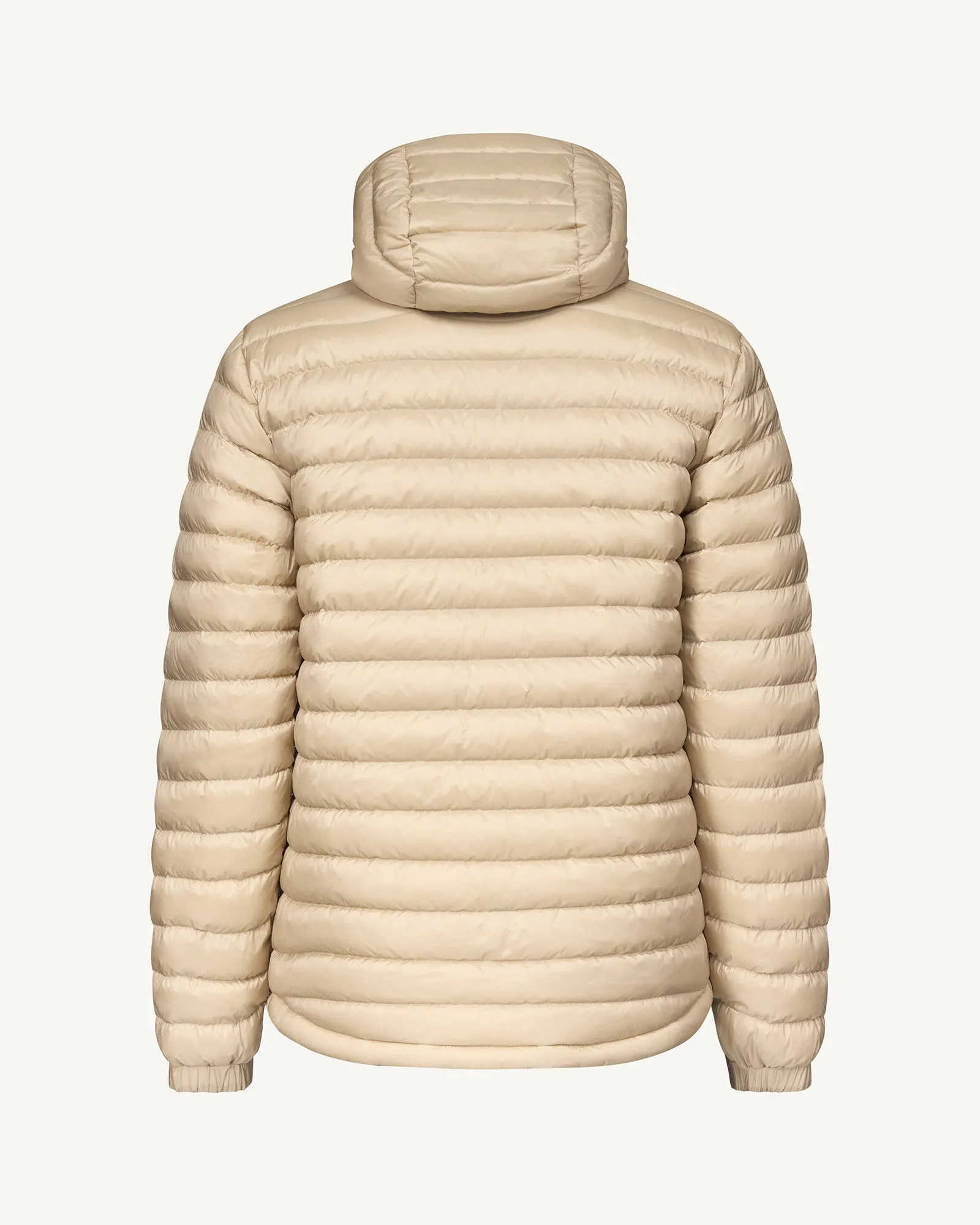 Army/Beige Bergen 2.0 reversible hooded puffer jacket