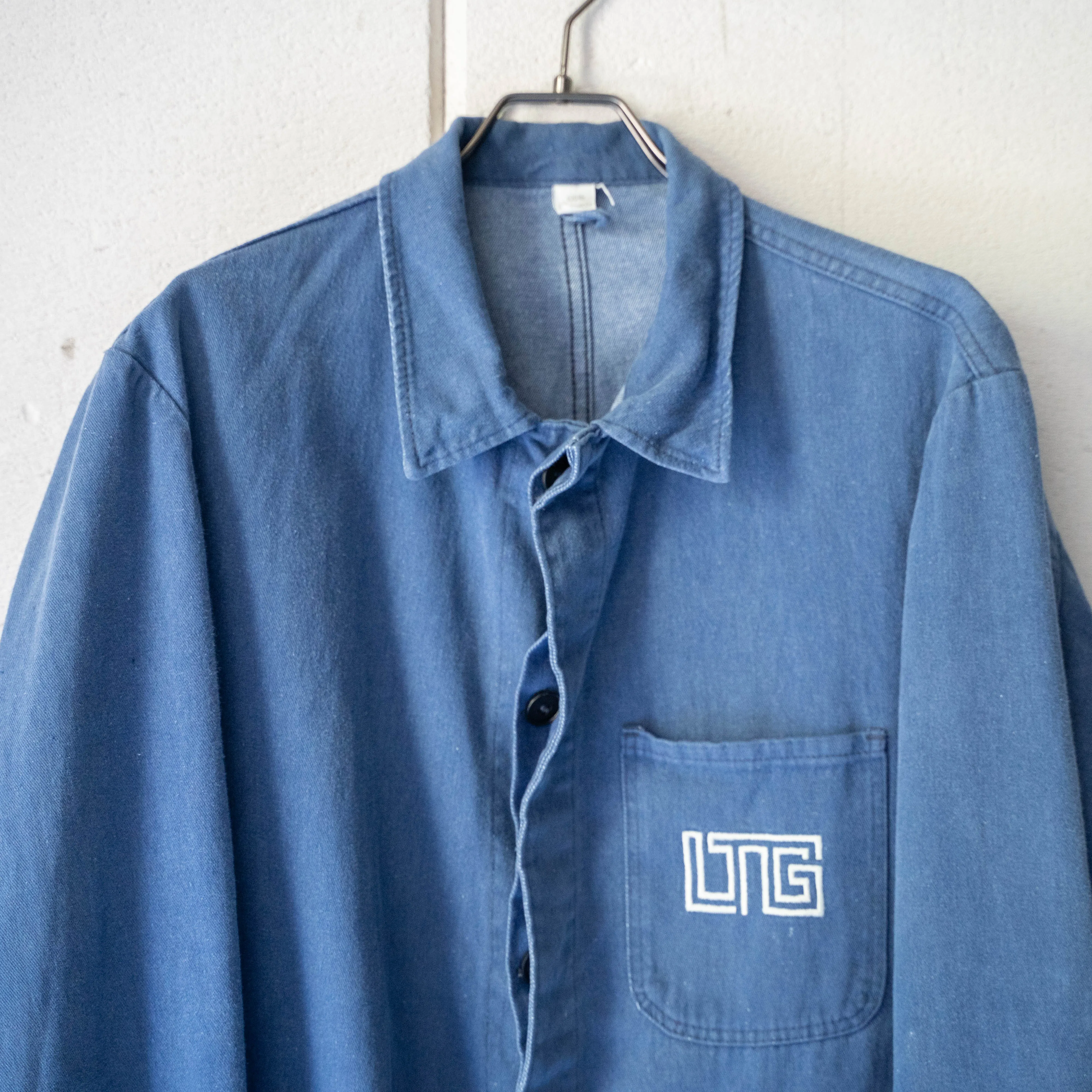 around 1970s Germany denim work jacket 'logo'