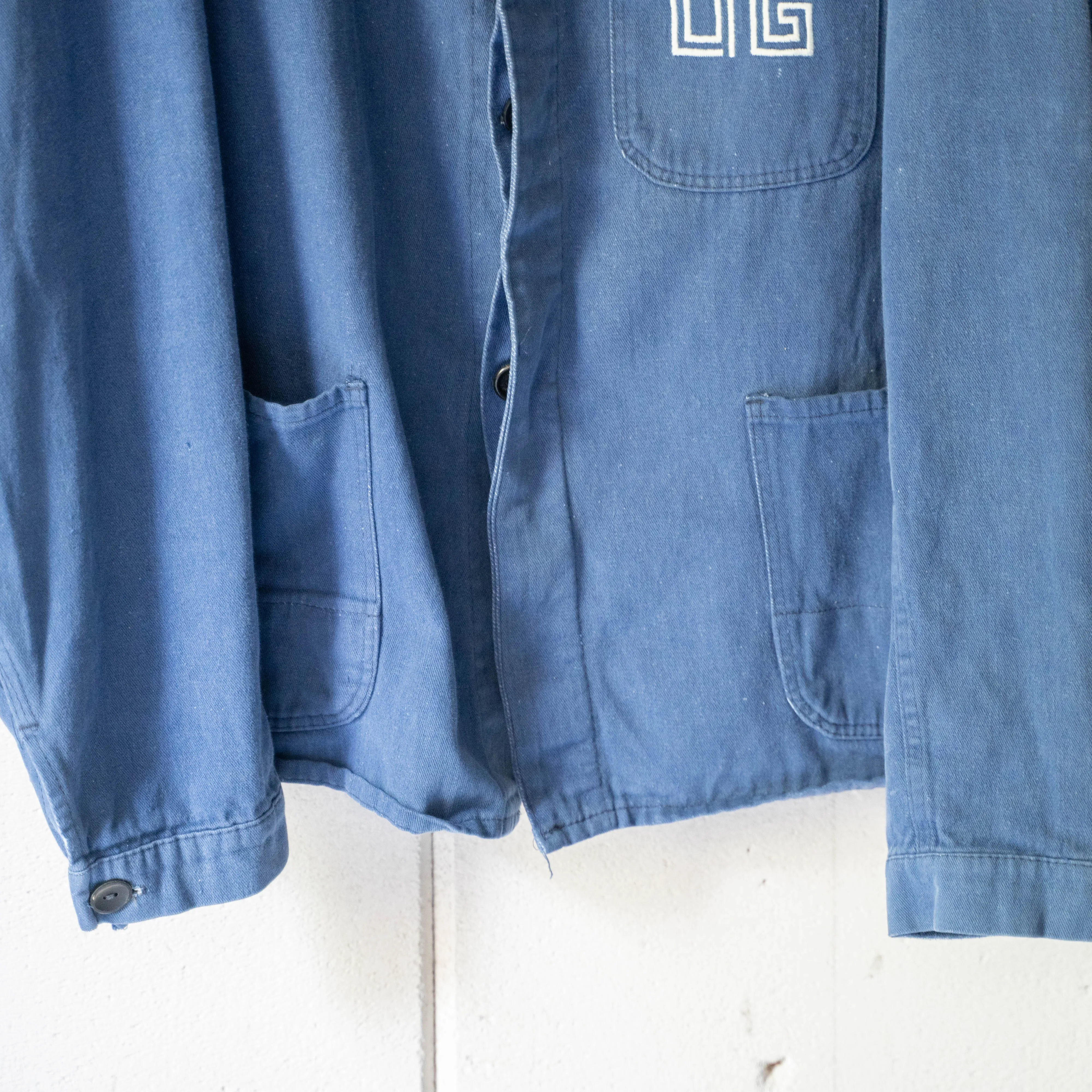 around 1970s Germany denim work jacket 'logo'