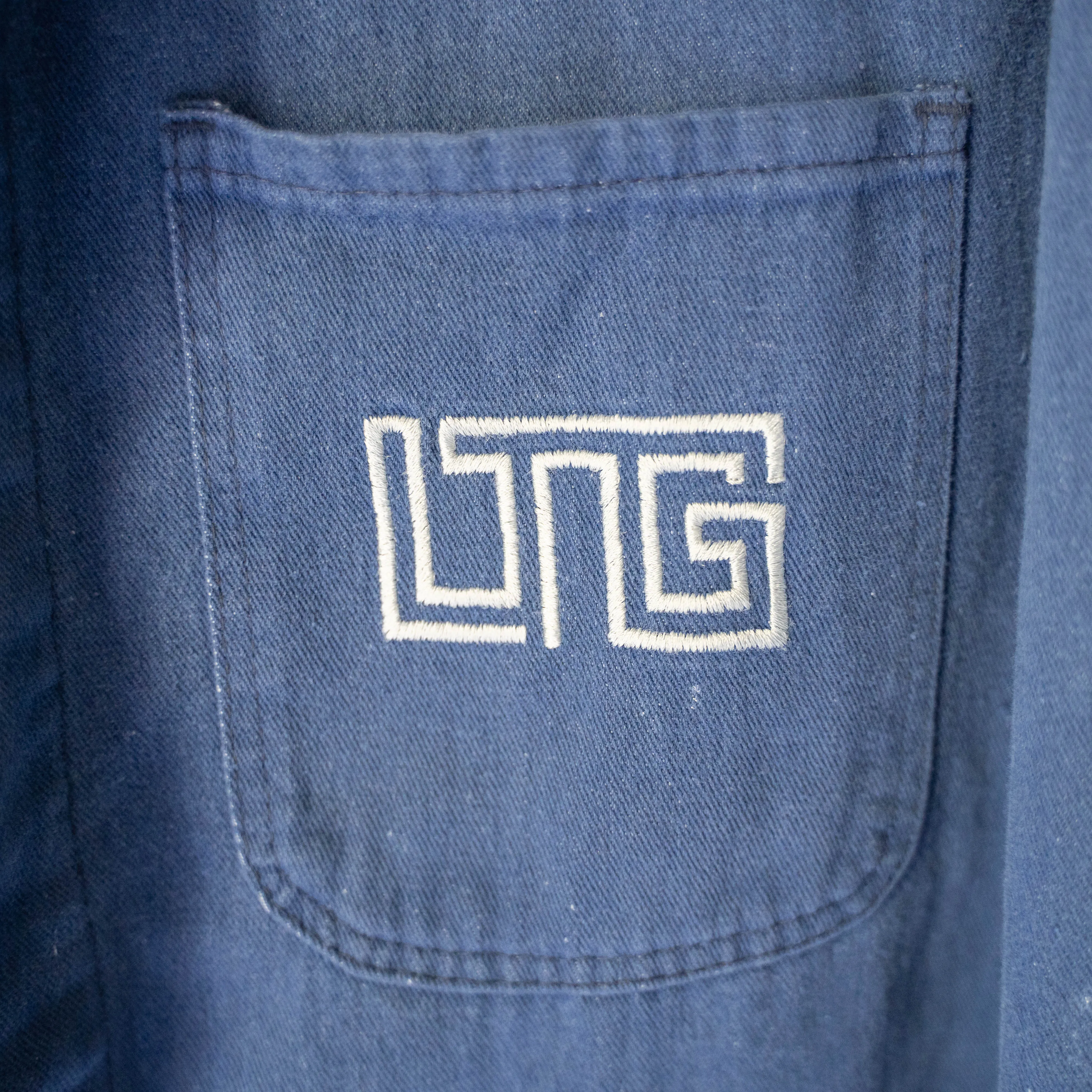 around 1970s Germany denim work jacket 'logo'