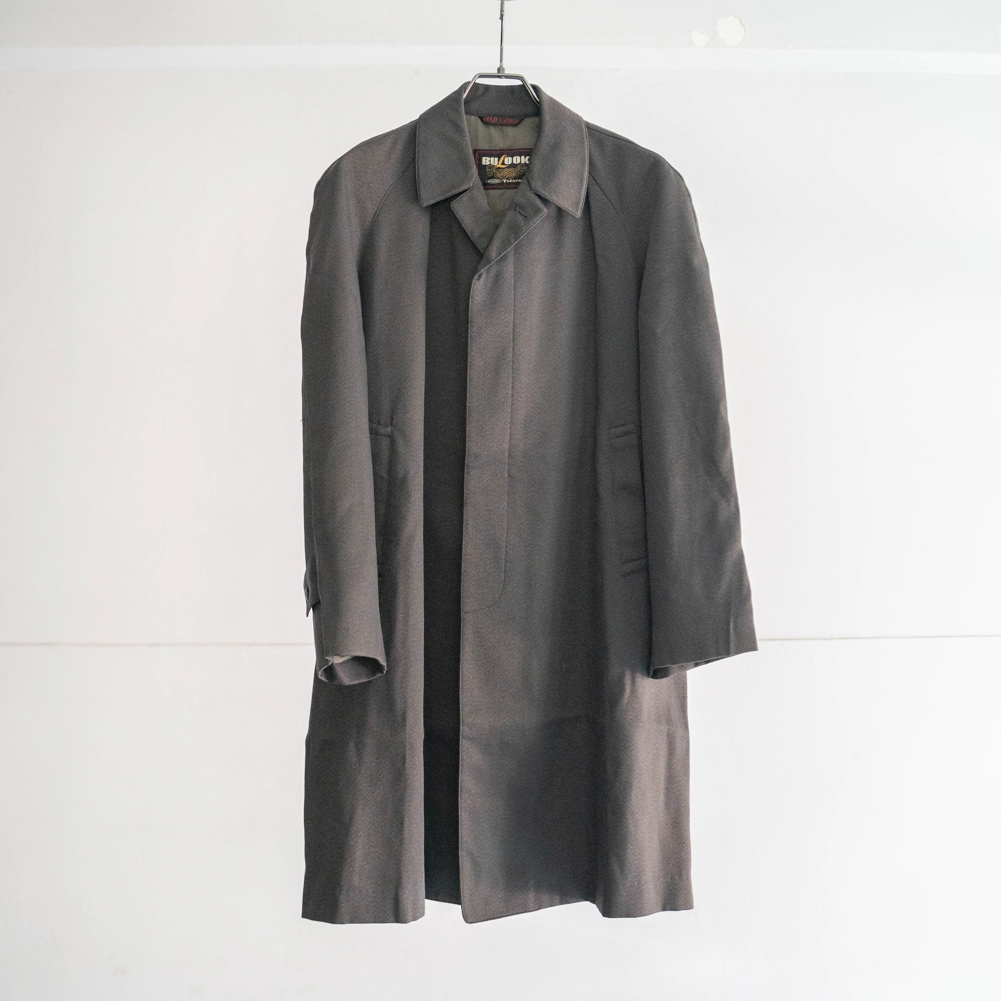 around 1980s Japan vintage charcoal base balmachan coat