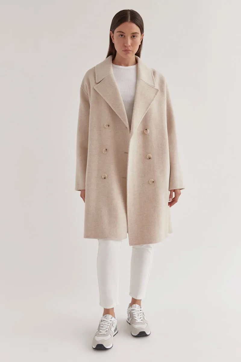 Assembly Label - Double Breasted Wool Coat - Oat