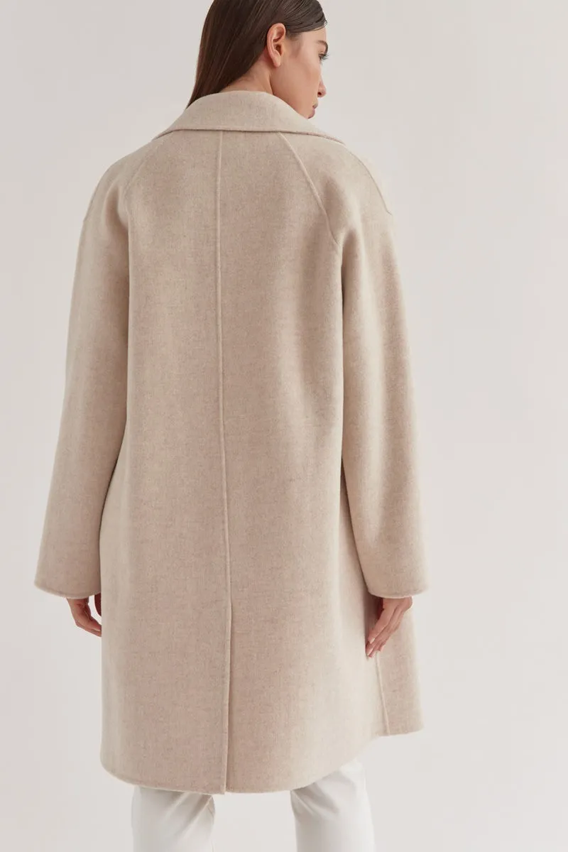 Assembly Label - Double Breasted Wool Coat - Oat