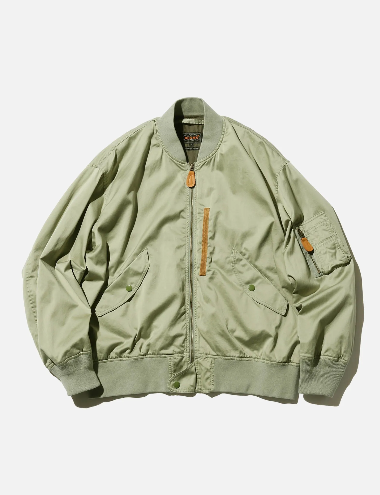 Beams Plus MIL Flight Bomber Jacket - Sage Green