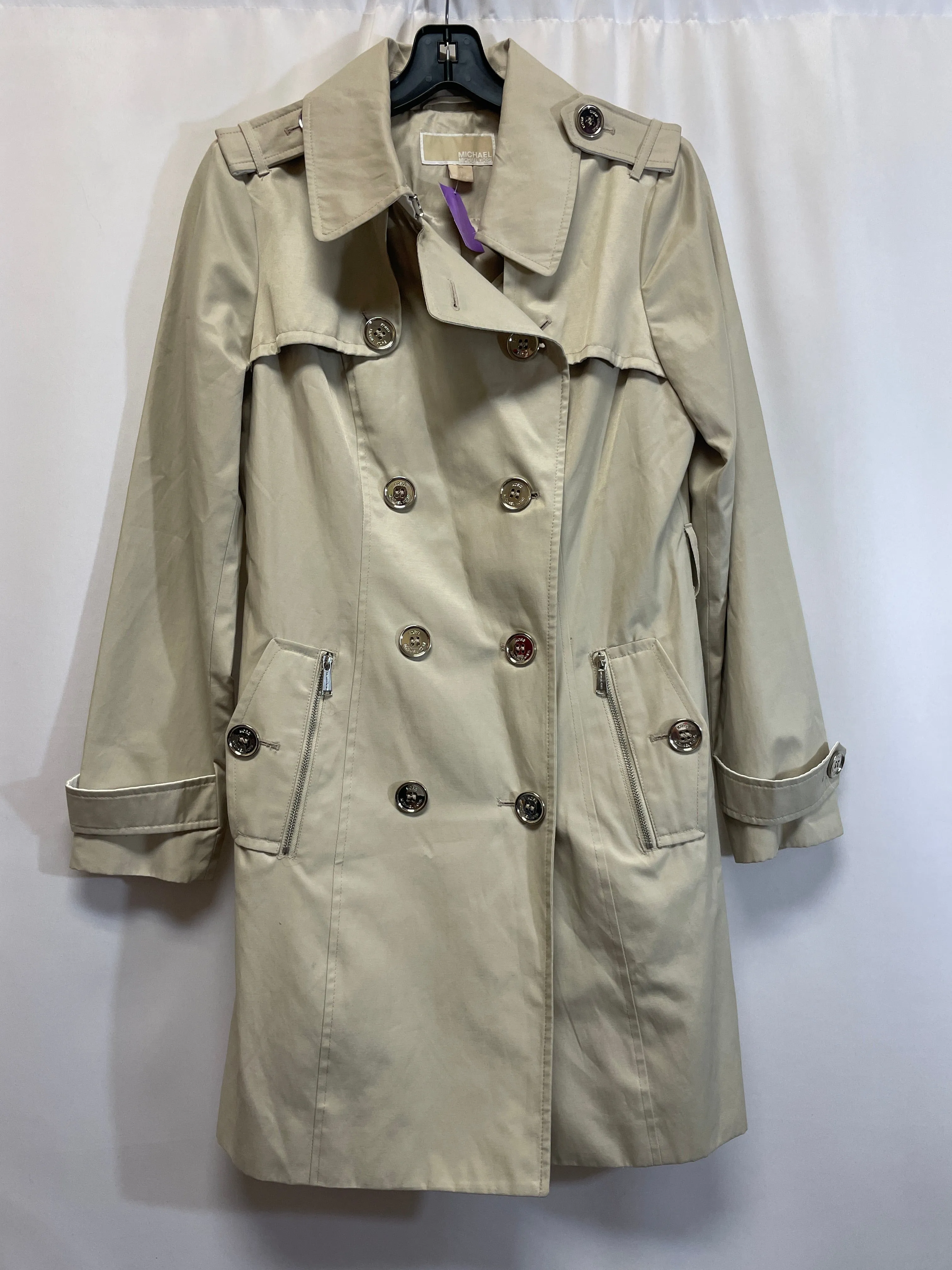 Beige Coat Trench Coat Michael By Michael Kors, Size S