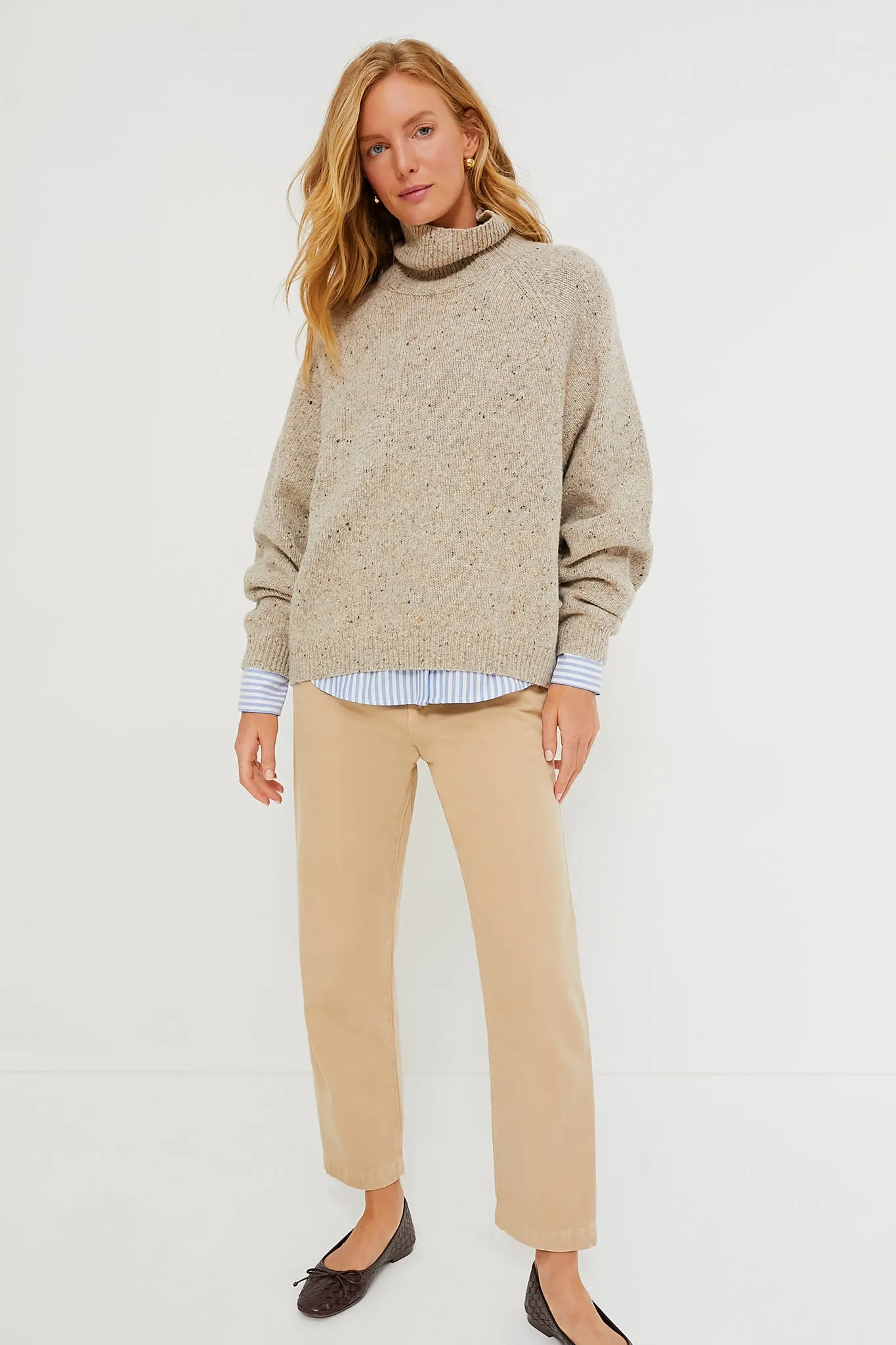 Beige Dotty Sweater