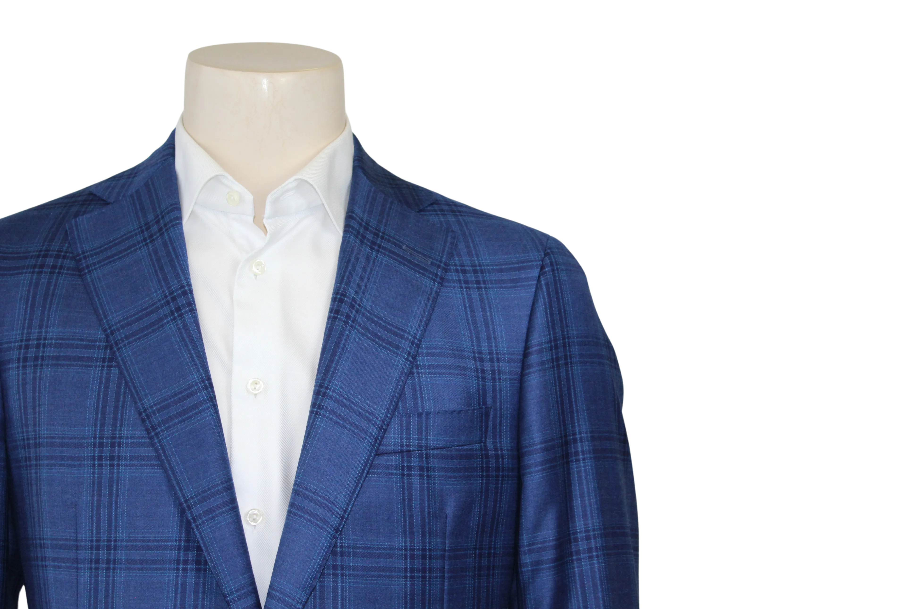 Blue & Teal Plaid Sport Coat