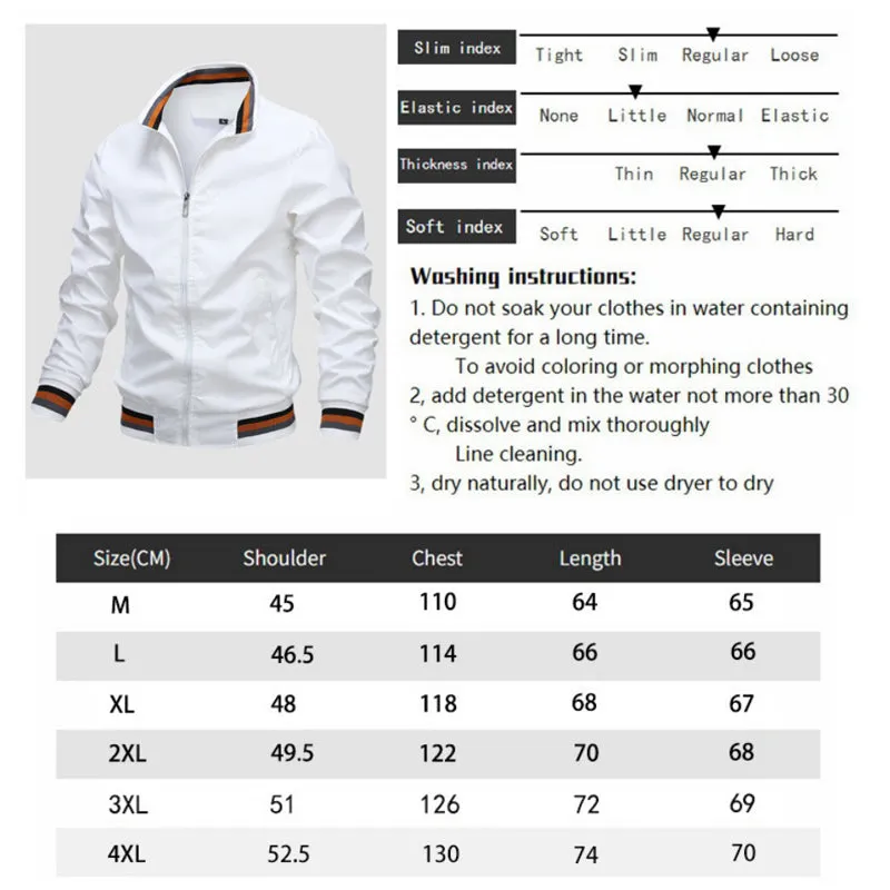 Bomber Jacket Lightweight Windbreaker Active Men Coat | B10