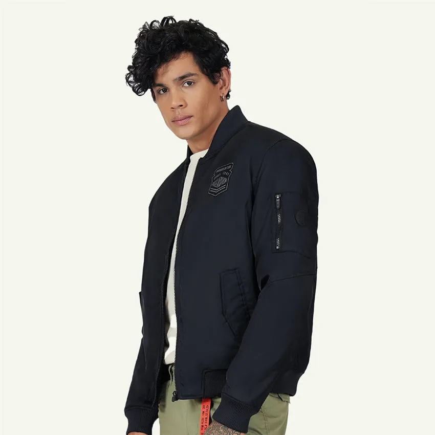 BOMBER JKT AVN PATCH MEN'S JACKET -  ANTHRACITE