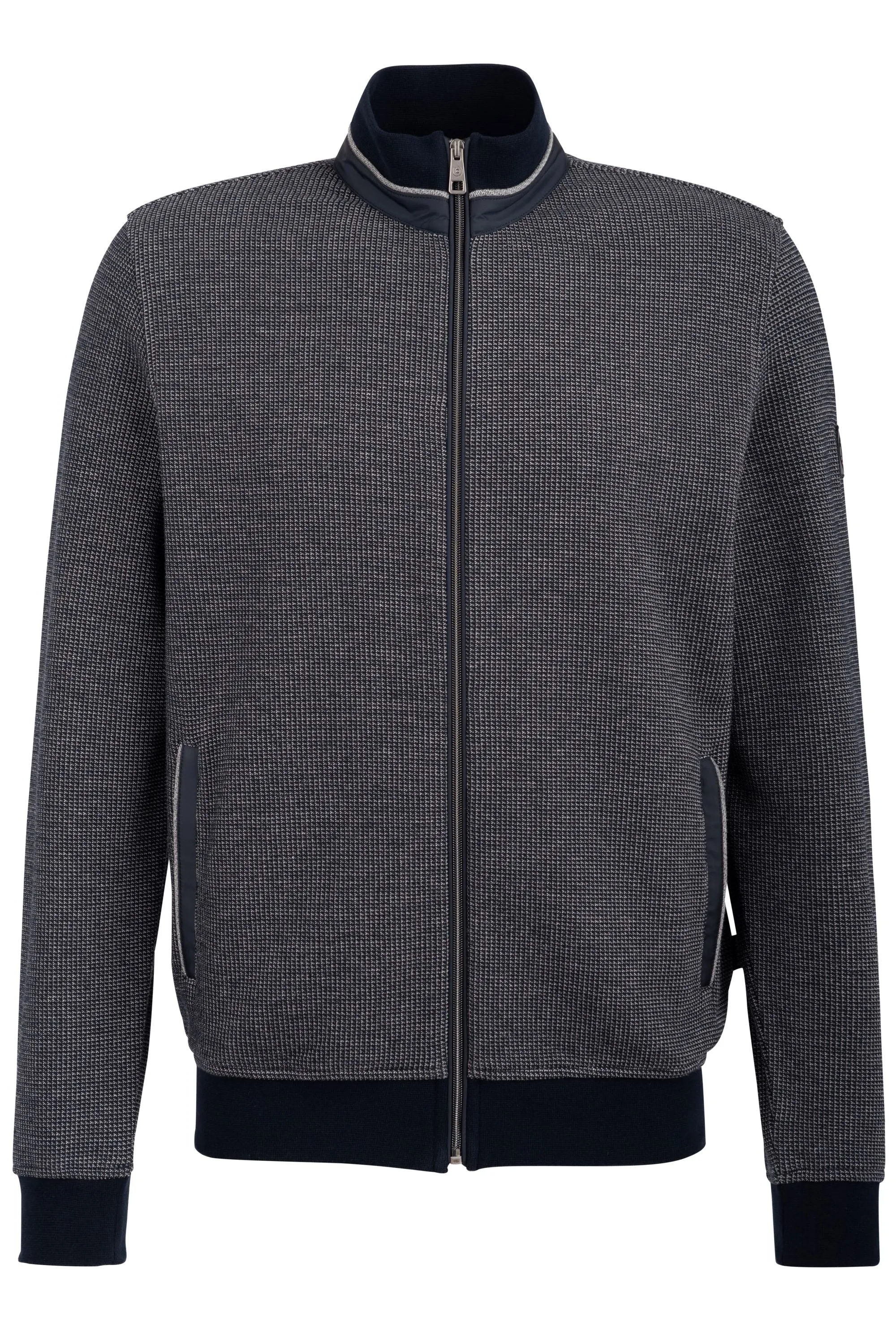 Bugatti Knit Full Zip | Navy