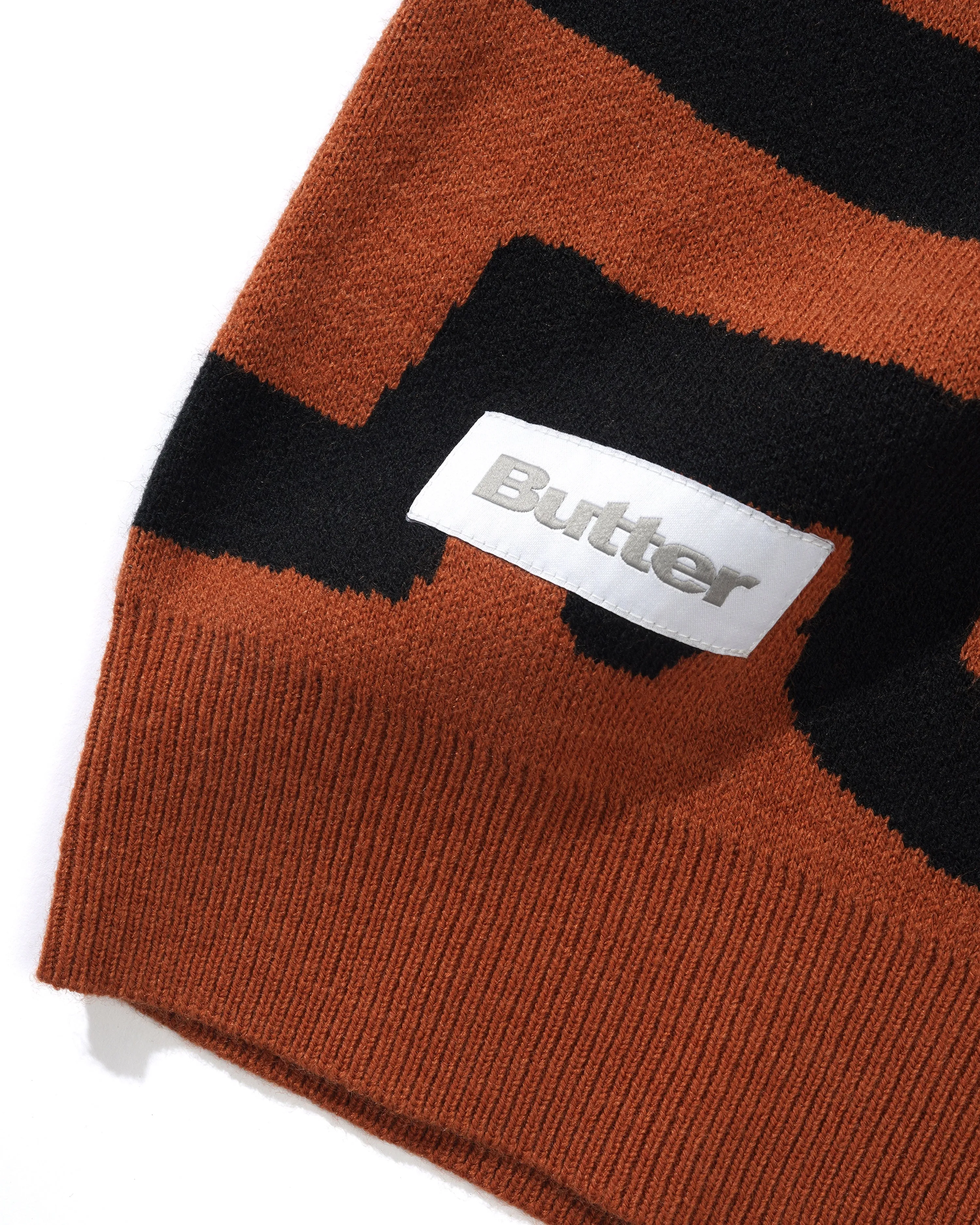 Butter Goods x Blue Note Afro Cuban Kitted Sweater - Rust