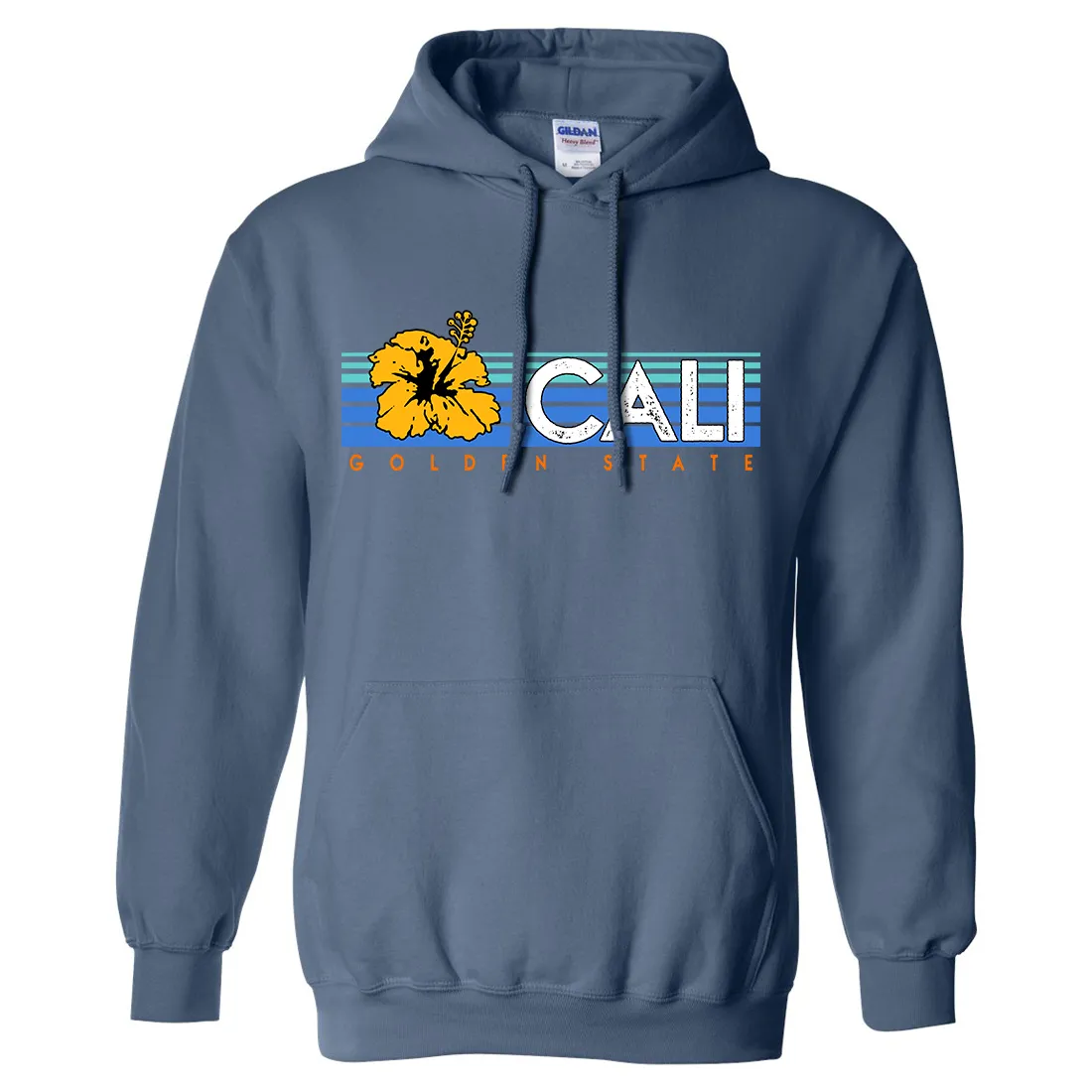 Cali Golden State Hibiscus Sweatshirt Hoodie