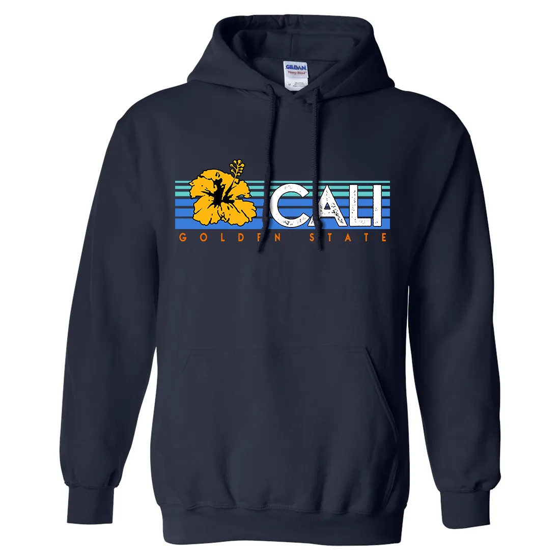 Cali Golden State Hibiscus Sweatshirt Hoodie