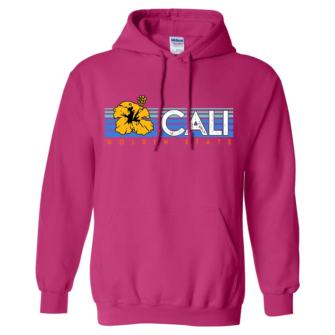 Cali Golden State Hibiscus Sweatshirt Hoodie