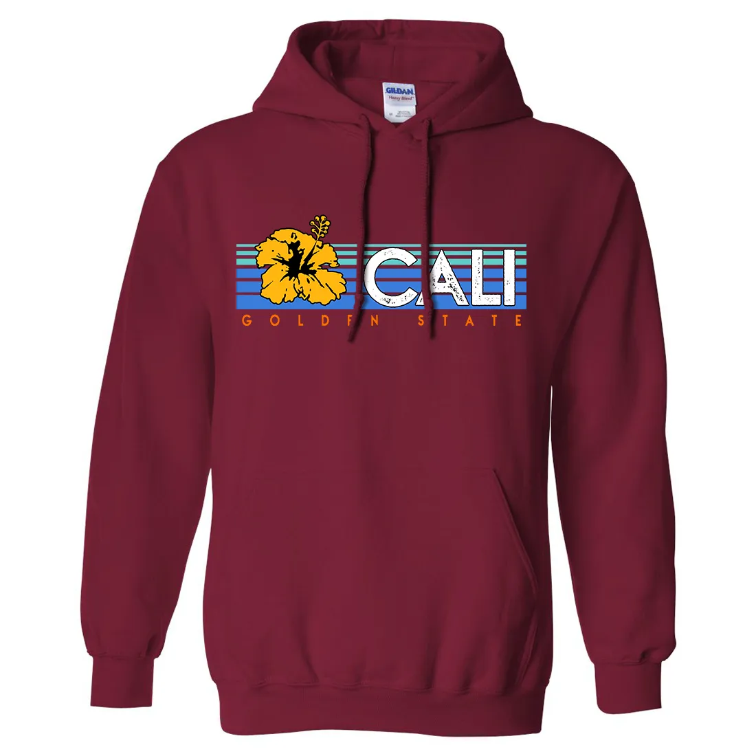 Cali Golden State Hibiscus Sweatshirt Hoodie