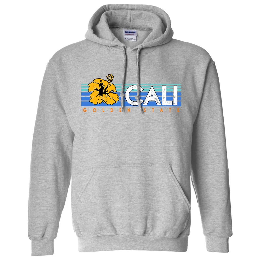 Cali Golden State Hibiscus Sweatshirt Hoodie