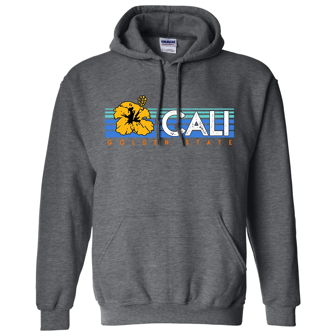 Cali Golden State Hibiscus Sweatshirt Hoodie