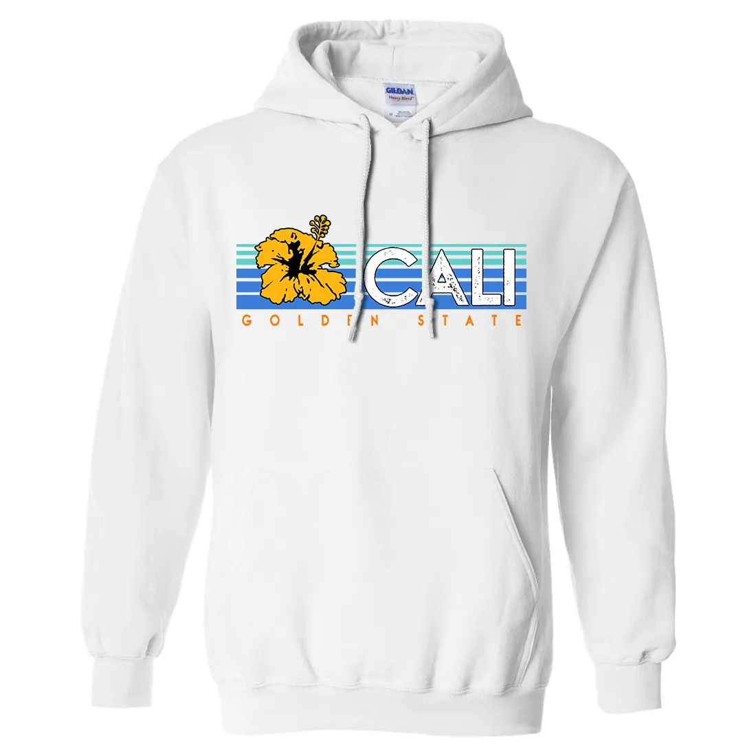 Cali Golden State Hibiscus Sweatshirt Hoodie