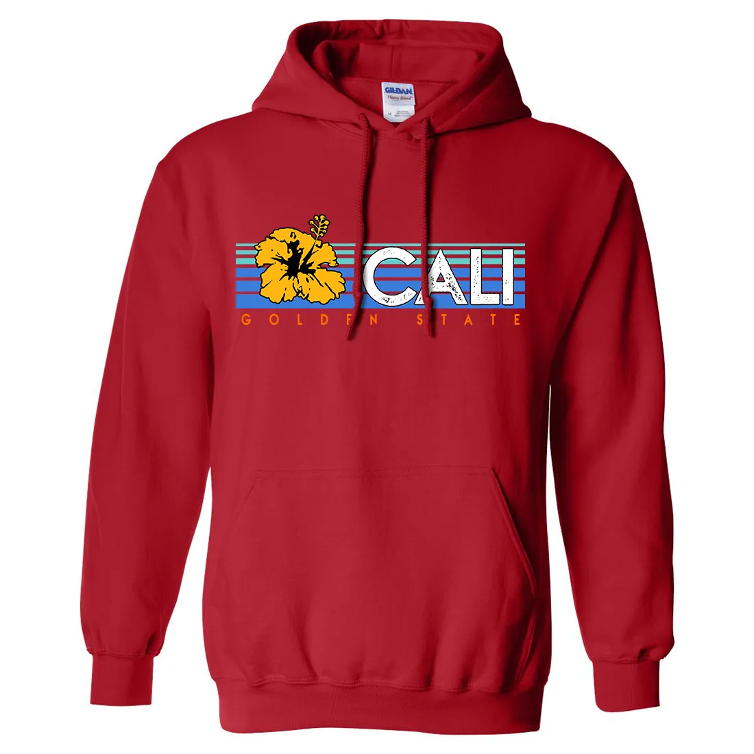 Cali Golden State Hibiscus Sweatshirt Hoodie