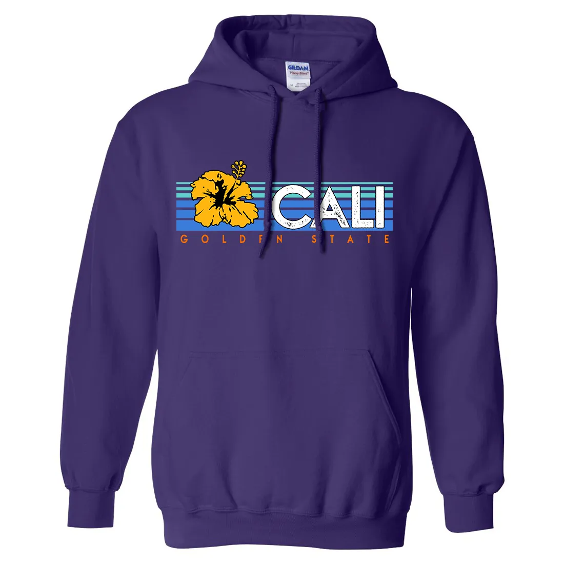 Cali Golden State Hibiscus Sweatshirt Hoodie