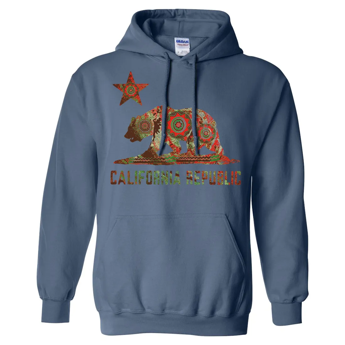 California Chumash Mandala Bear Sweatshirt Hoodie