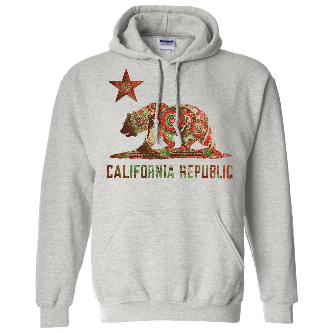 California Chumash Mandala Bear Sweatshirt Hoodie