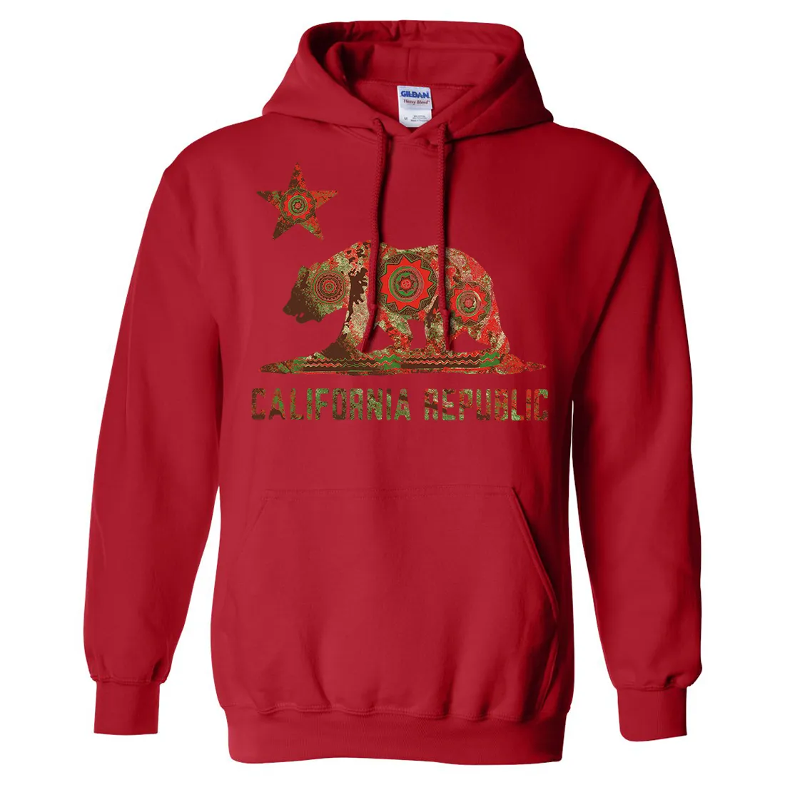 California Chumash Mandala Bear Sweatshirt Hoodie