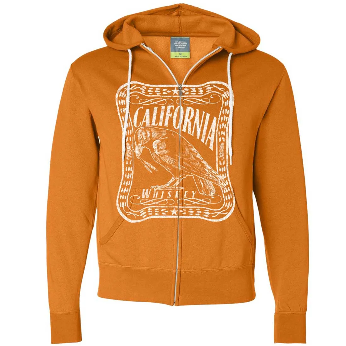 California Crow Whiskey Zip-Up Hoodie