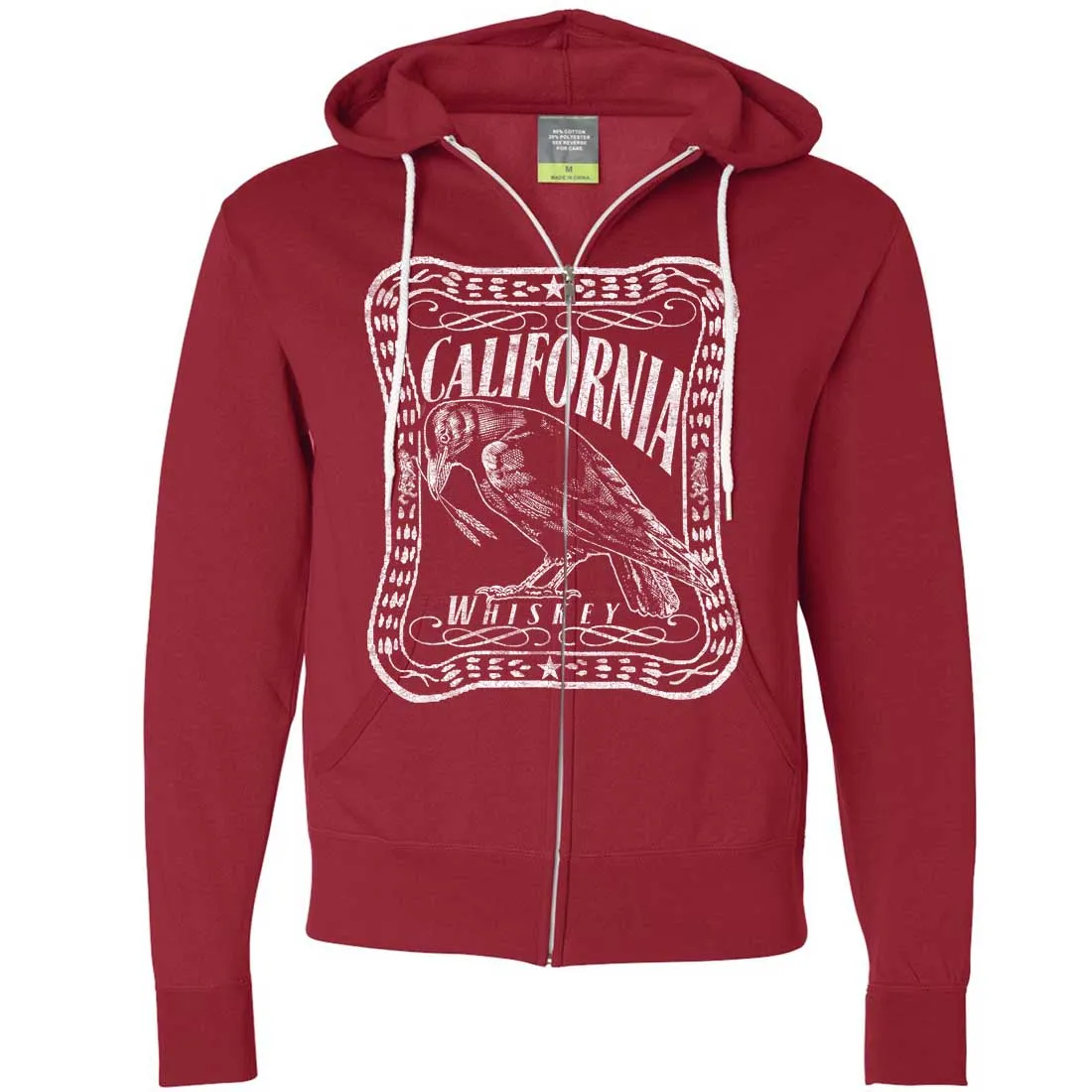 California Crow Whiskey Zip-Up Hoodie