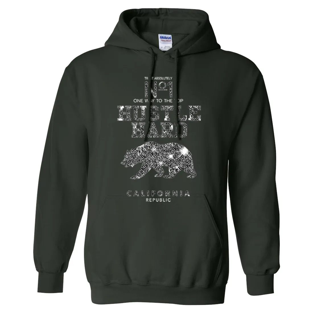 California Hustle Hard Sparkle Sweatshirt Hoodie