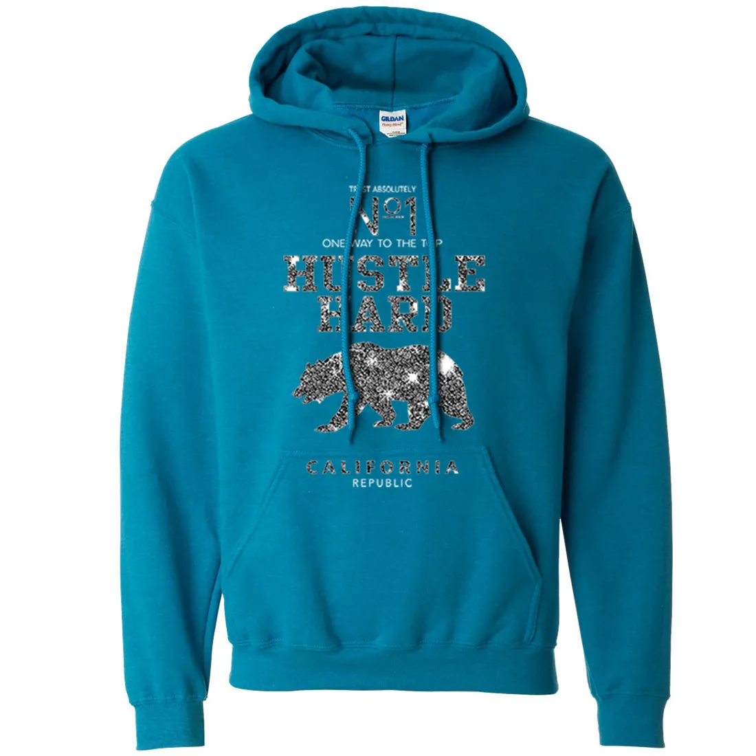 California Hustle Hard Sparkle Sweatshirt Hoodie