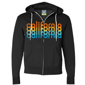 California Rainbow Stack Zip-Up Hoodie