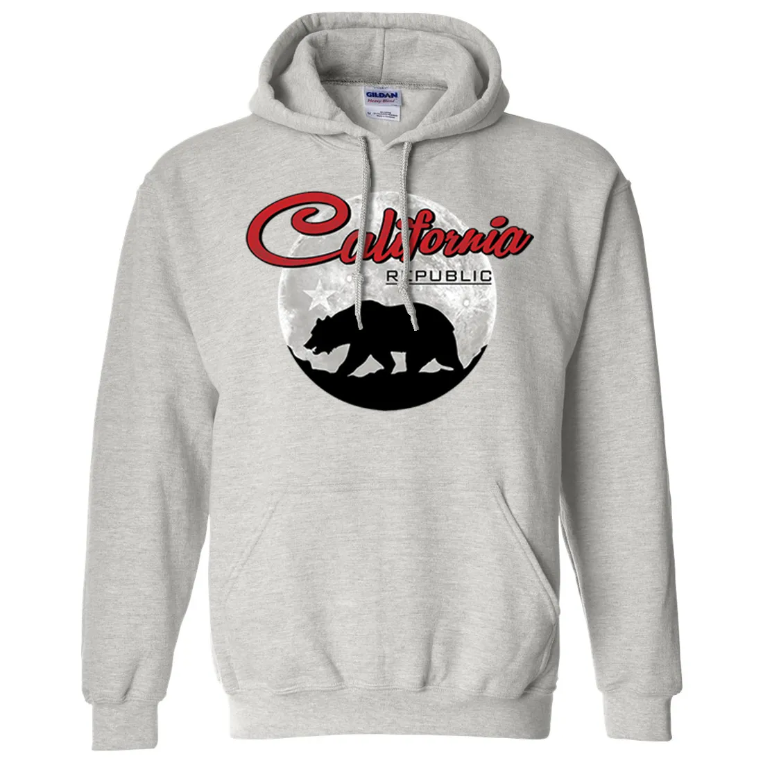 California Republic Full Moon Bear Sweatshirt Hoodie