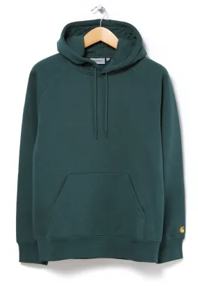 Carhartt WIP Chase Men's Hooded Sweatshirt - Juniper/Gold