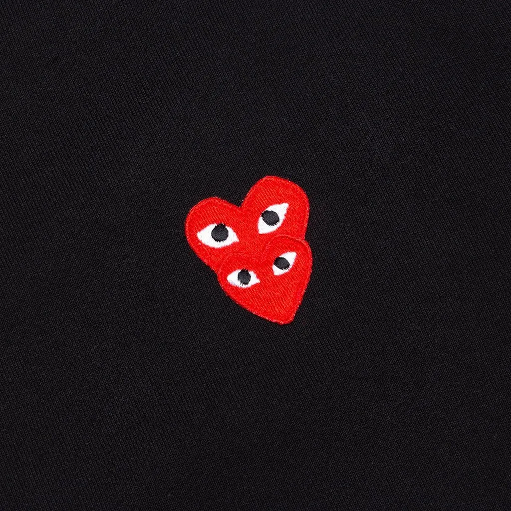 CDG PLAY Double Heart Full Zip Hoodie