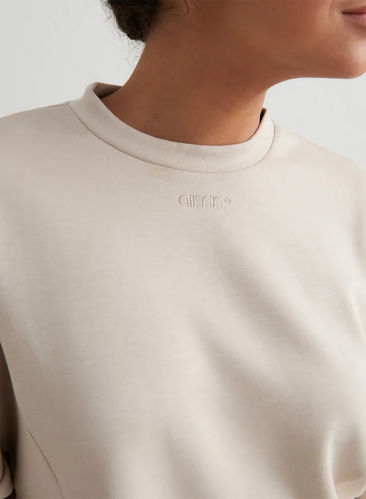 Comfy Block Sweatshirt | Cafe Au Lait