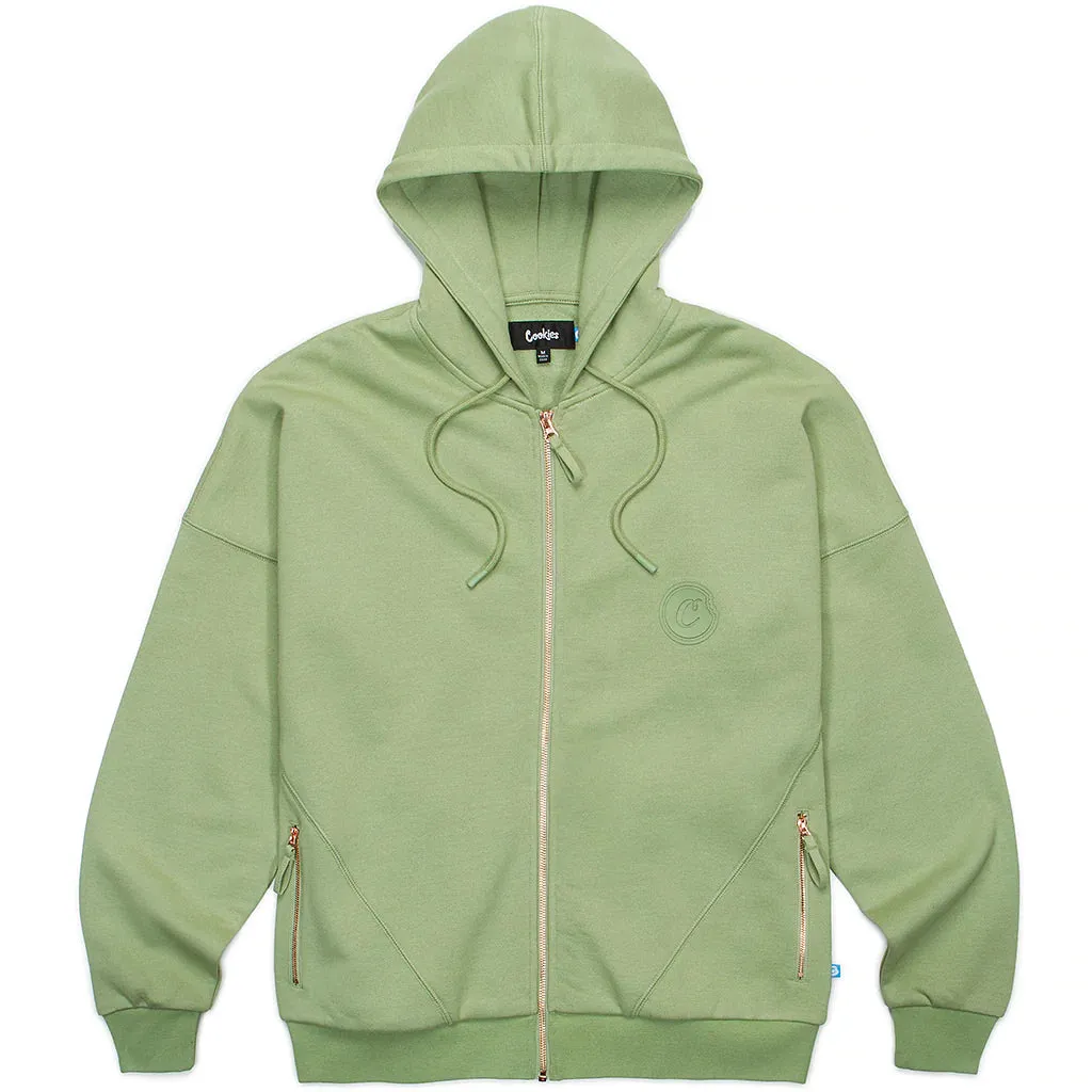 Cookies 'First Light' Full Zip Hoodie (Sage)