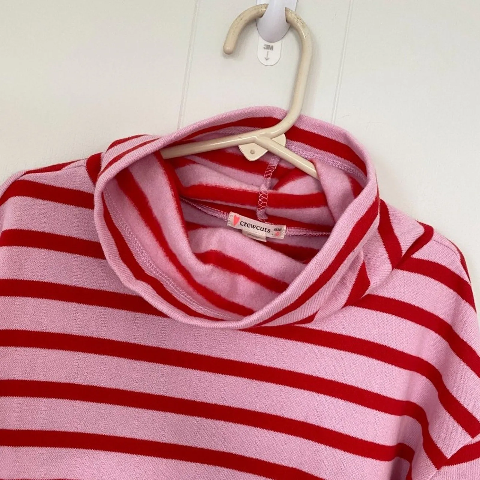 Crewcuts Pink Striped Mixy Dress Size 8 NWOT