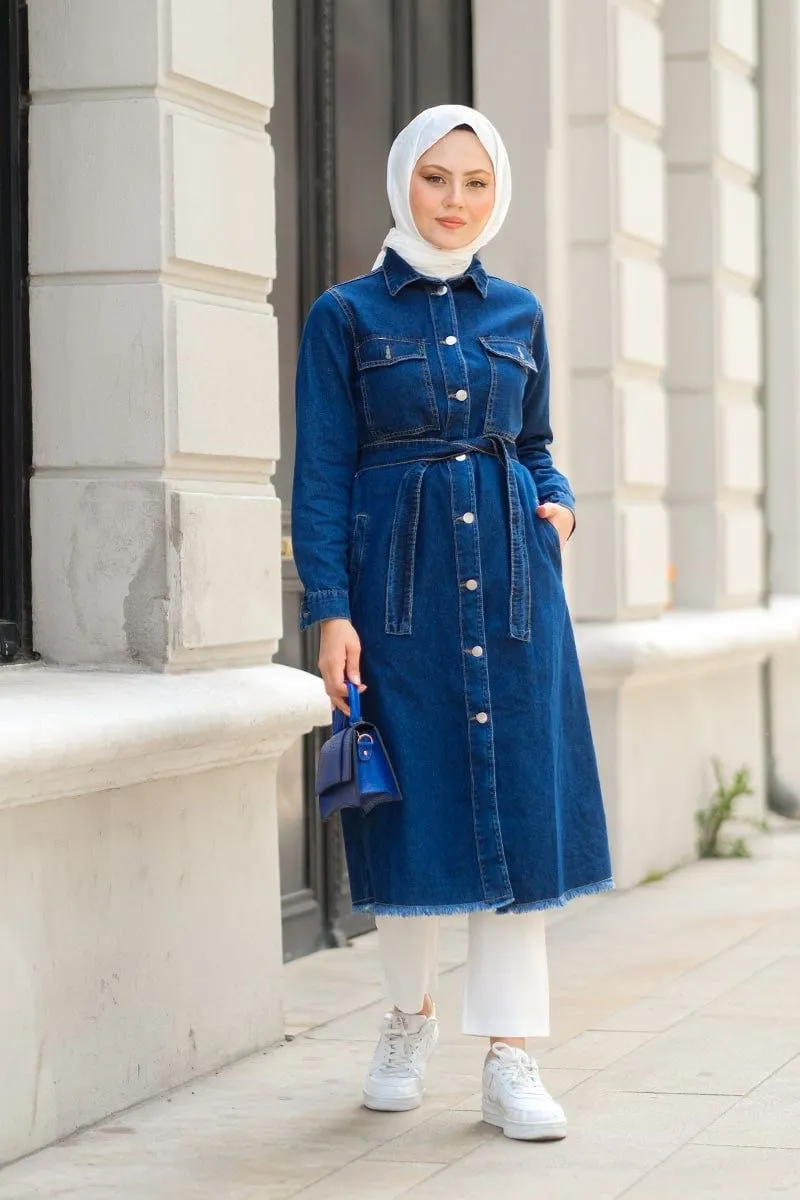 Denim Jacket - Long - Belt || S23