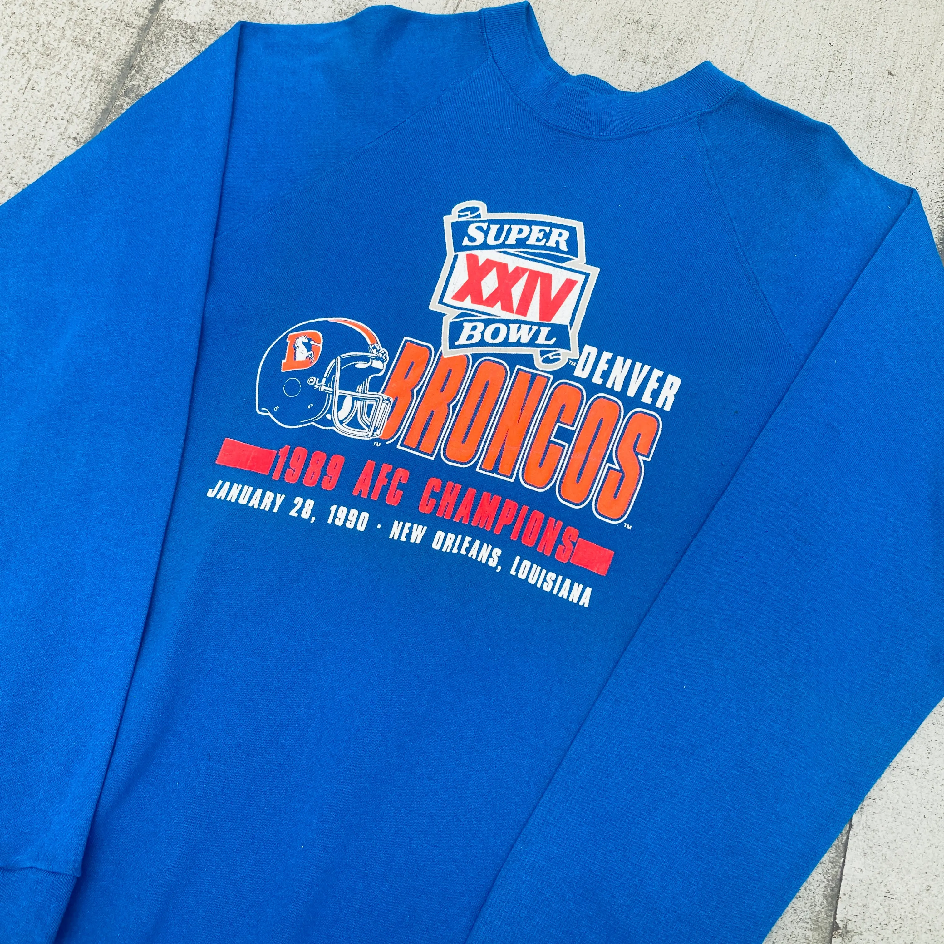 Denver Broncos: 1989 AFC Champions Graphic Spellout Sweat (M)