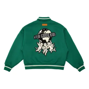 DONCARE (AFGK) "Peace Angel Varsity Jacket" - Green